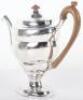 A fine George III silver coffee pot, Charles Alridge, London 1801 - 2