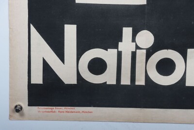 German Third Reich Election Poster, 1933. - 5
