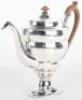 A fine George III silver coffee pot, Charles Alridge, London 1801 - 3