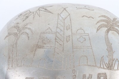 WW2 German Afrikakorps POW War Art Decorated Water Bottle - 3