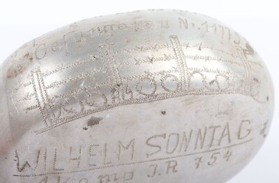 WW2 German Afrikakorps POW War Art Decorated Water Bottle - 5