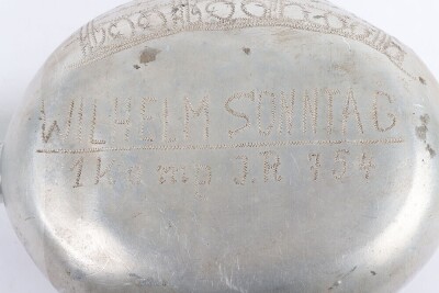WW2 German Afrikakorps POW War Art Decorated Water Bottle - 7