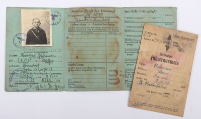 Third Reich Hitler Youth / Deutsches Jungvolk Paperwork Grouping to Oberhordenf&uuml;hrer Werner H&ouml;hlemann, Bann K&ouml;then (411) - 4