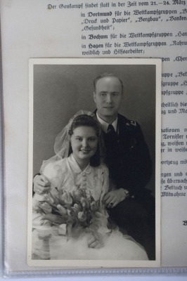 Third Reich Deutsches Arbeits Front (D.A.F) Document Grouping to Kreis- and Ortssiegerin Anni Wieghaus of the Firm Josef Adami - 6