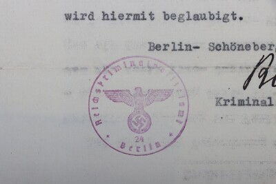German Third Reich Name-Change Document to Rolf Leonhard Herrmann Diemer. - 4