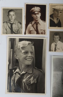Grouping of 13 Period Original Private Hitler Youth, DJ and BDM Photographs and Postcards - 2