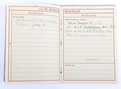 WW2 German Luftwaffe Soldbuch and Wehrpass to Feldw. Ukena, member of the ground personal of Schlachtgeschwader 1 & 2 and later Panzer Schlachtgeschwader 9! - 12