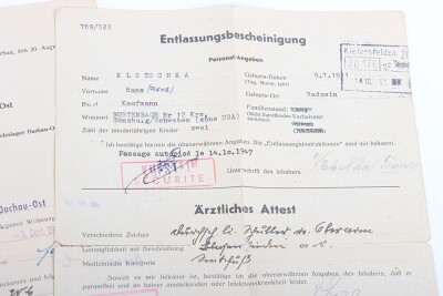 WW2 German Soldbuch to San.-Gefr. Franz Kletschka, Infanterie-Regiment 32 and later Marsch-Bataillon Afrika - 3