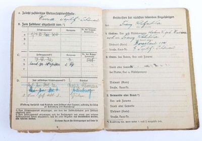 WW2 German Soldbuch to San.-Gefr. Franz Kletschka, Infanterie-Regiment 32 and later Marsch-Bataillon Afrika - 10