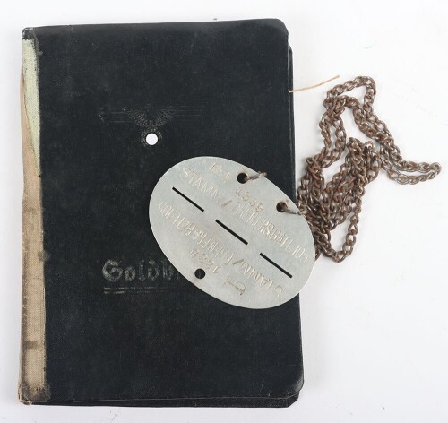 WW2 German Soldbuch Grouping to Gefr. Karl Becker, Festungs-Bataillon 923 and later Panzergrenadier-Regiment 12