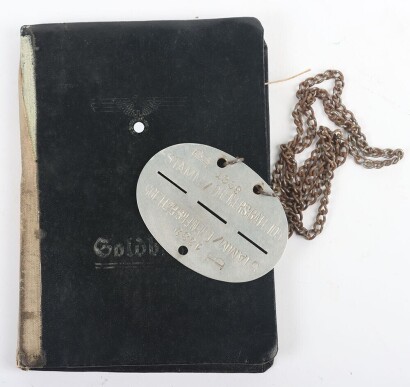 WW2 German Soldbuch Grouping to Gefr. Karl Becker, Festungs-Bataillon 923 and later Panzergrenadier-Regiment 12