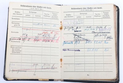 WW2 German Soldbuch Grouping to Gefr. Karl Becker, Festungs-Bataillon 923 and later Panzergrenadier-Regiment 12 - 6