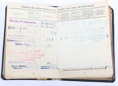 WW2 German Soldbuch Grouping to Gefr. Karl Becker, Festungs-Bataillon 923 and later Panzergrenadier-Regiment 12 - 7