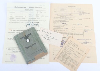 WW2 German Wehrpass to Oberstleutnant Horst von Dreising