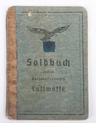WW2 German Luftwaffe Afrikakorps DAK Soldbuch to Uffz. K. Kowanack, Flak unit in Afrika - 2