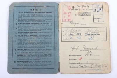 WW2 German Luftwaffe Afrikakorps DAK Soldbuch to Uffz. K. Kowanack, Flak unit in Afrika - 3