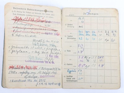WW2 German Luftwaffe Afrikakorps DAK Soldbuch to Uffz. K. Kowanack, Flak unit in Afrika - 10
