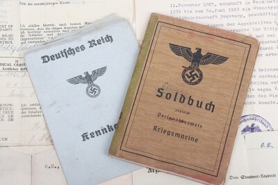 WW2 German Soldbuch to Willi Scheffer, Kriegsmarine Coastal Artillery Unit in Croatia - 3