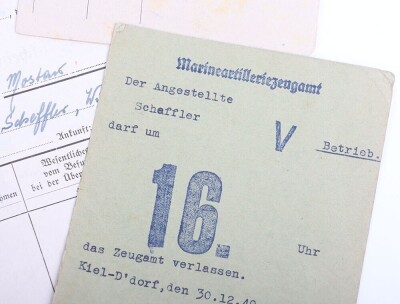 WW2 German Soldbuch to Willi Scheffer, Kriegsmarine Coastal Artillery Unit in Croatia - 4