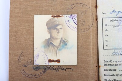 WW2 German Soldbuch to Willi Scheffer, Kriegsmarine Coastal Artillery Unit in Croatia - 8