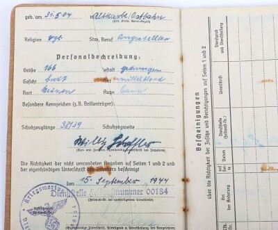 WW2 German Soldbuch to Willi Scheffer, Kriegsmarine Coastal Artillery Unit in Croatia - 10