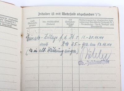WW2 German Soldbuch to Willi Scheffer, Kriegsmarine Coastal Artillery Unit in Croatia - 12