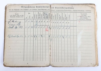 WW2 German Soldbuch to Feldwebel Wilhelm Fultz, Kfz.-Instandsetzungs-Kompanie 153 Kurland 1945 - 11