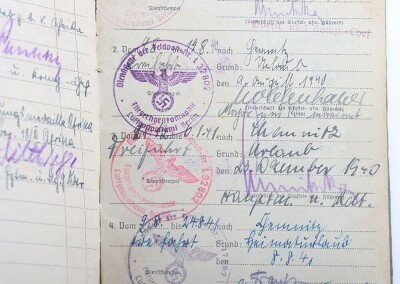 WW2 German Luftwaffe Afrikakorps DAK Soldbuch to Uffz. K. Kowanack, Flak unit in Afrika - 7
