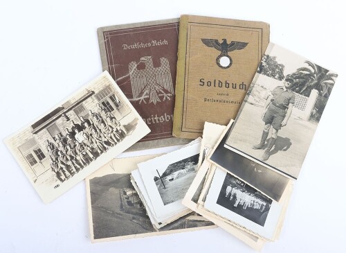 WW2 German Soldbuch to Obersch&uuml;tze Anton Racky, Sch&uuml;tzen-Regiment 104, 15. Panzer-Division, Afrika