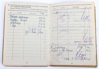 WW2 German Soldbuch to Obersch&uuml;tze Anton Racky, Sch&uuml;tzen-Regiment 104, 15. Panzer-Division, Afrika - 8