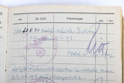WW2 German Soldbuch to Obersch&uuml;tze Anton Racky, Sch&uuml;tzen-Regiment 104, 15. Panzer-Division, Afrika - 9