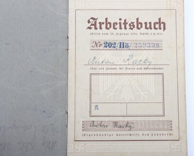 WW2 German Soldbuch to Obersch&uuml;tze Anton Racky, Sch&uuml;tzen-Regiment 104, 15. Panzer-Division, Afrika - 13