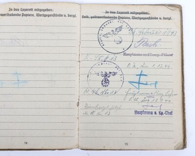 WW2 German Soldbuch to Feldwebel Wilhelm Fultz, Kfz.-Instandsetzungs-Kompanie 153 Kurland 1945 - 3