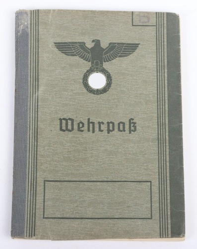 WW2 German Wehrpass to Josef Be&uuml;ker, former SA member, Generalkommando II. Fallschirm-Korps, Normandy 1944