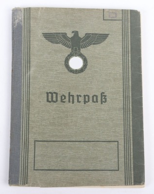 WW2 German Wehrpass to Josef Be&uuml;ker, former SA member, Generalkommando II. Fallschirm-Korps, Normandy 1944