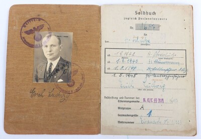 WW2 German Soldbuch to SS-Unterscharf&uuml;hrer Erich Ludwig, SS-Gebirgs-Division &ldquo;Nord&rdquo; - 2