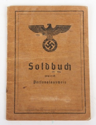 WW2 German Soldbuch to SS-Unterscharf&uuml;hrer Erich Ludwig, SS-Gebirgs-Division &ldquo;Nord&rdquo; - 3