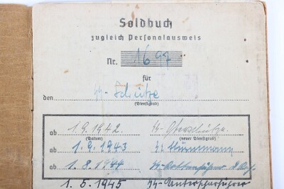 WW2 German Soldbuch to SS-Unterscharf&uuml;hrer Erich Ludwig, SS-Gebirgs-Division &ldquo;Nord&rdquo; - 5