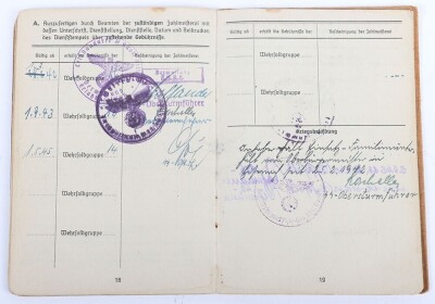 WW2 German Soldbuch to SS-Unterscharf&uuml;hrer Erich Ludwig, SS-Gebirgs-Division &ldquo;Nord&rdquo; - 16