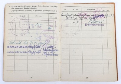 WW2 German Soldbuch to SS-Unterscharf&uuml;hrer Erich Ludwig, SS-Gebirgs-Division &ldquo;Nord&rdquo; - 17