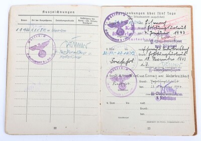 WW2 German Soldbuch to SS-Unterscharf&uuml;hrer Erich Ludwig, SS-Gebirgs-Division &ldquo;Nord&rdquo; - 20