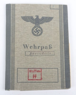 WW2 German Waffen-SS Wehrpass to SS-Unterscharf&uuml;hrer Franz Armann, SS-Totenkopf Art.Ers.Abt. Dachau, later SS-Artillerie-Regiment 5 &ldquo;Wiking&rdquo; - 2