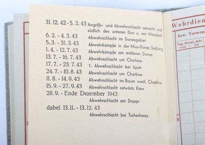 WW2 German Waffen-SS Wehrpass to SS-Unterscharf&uuml;hrer Franz Armann, SS-Totenkopf Art.Ers.Abt. Dachau, later SS-Artillerie-Regiment 5 &ldquo;Wiking&rdquo; - 12