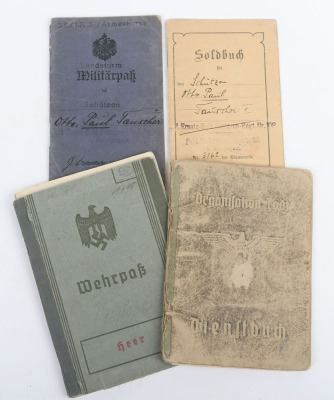 Third Reich Wehrpass and OT-Dienstbuch to Gefr. Paul Tauscher, Polish Campaign and later Organisation Todt Service - 2