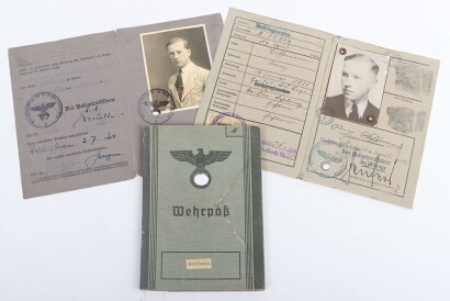 WW2 German Wehrpass to Obergefreiter Franz Hoffmann, Division &ldquo;Hermann G&ouml;ring&rdquo;, Italy 1943
