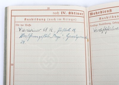 WW2 German Wehrpass to Obergefreiter Franz Hoffmann, Division &ldquo;Hermann G&ouml;ring&rdquo;, Italy 1943 - 9