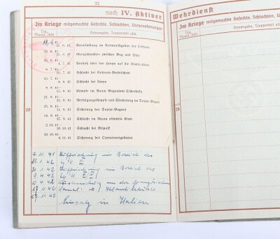 WW2 German Wehrpass to Obergefreiter Franz Hoffmann, Division &ldquo;Hermann G&ouml;ring&rdquo;, Italy 1943 - 13