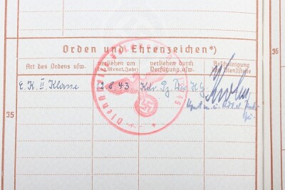 WW2 German Wehrpass to Obergefreiter Franz Hoffmann, Division &ldquo;Hermann G&ouml;ring&rdquo;, Italy 1943 - 15