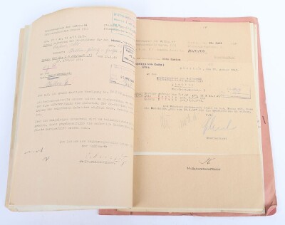 WW2 German SS Personnel File to SS-Unterscharf&uuml;hrer Otto Kasten, Waffen-SS Erg&auml;nzungsamt Ostsee, SS-Polizei Panzergrenadier Division - 5