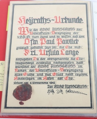 Luftwaffe Award Document Grouping to Uffz. P. Pawlik, Air Gunner of 1.(F)/124 - 24